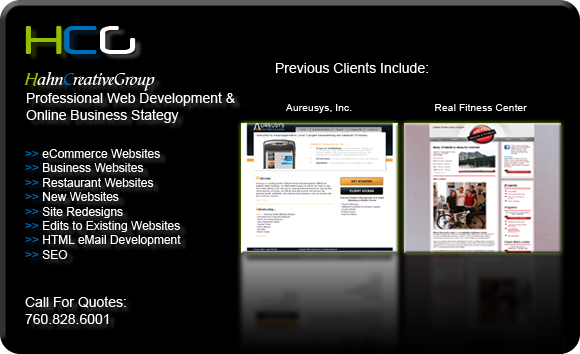 HahnCreativeGroup Website Design